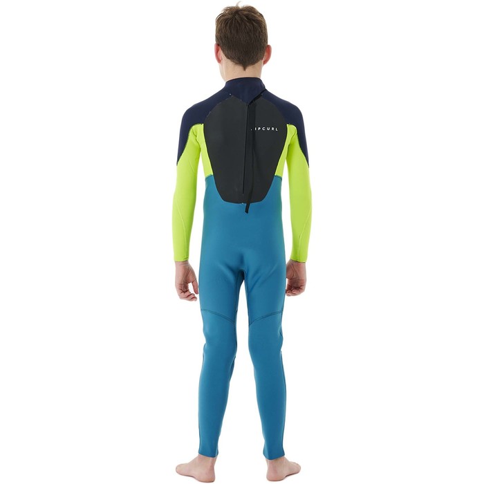 2023 Rip Curl Boys Omega 4/3mm Back Zip Wetsuit 113BFS - Navy